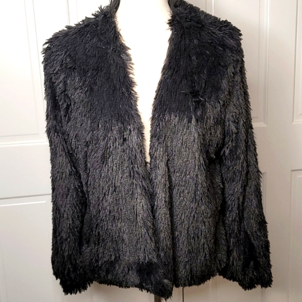 Furry fringe jacket